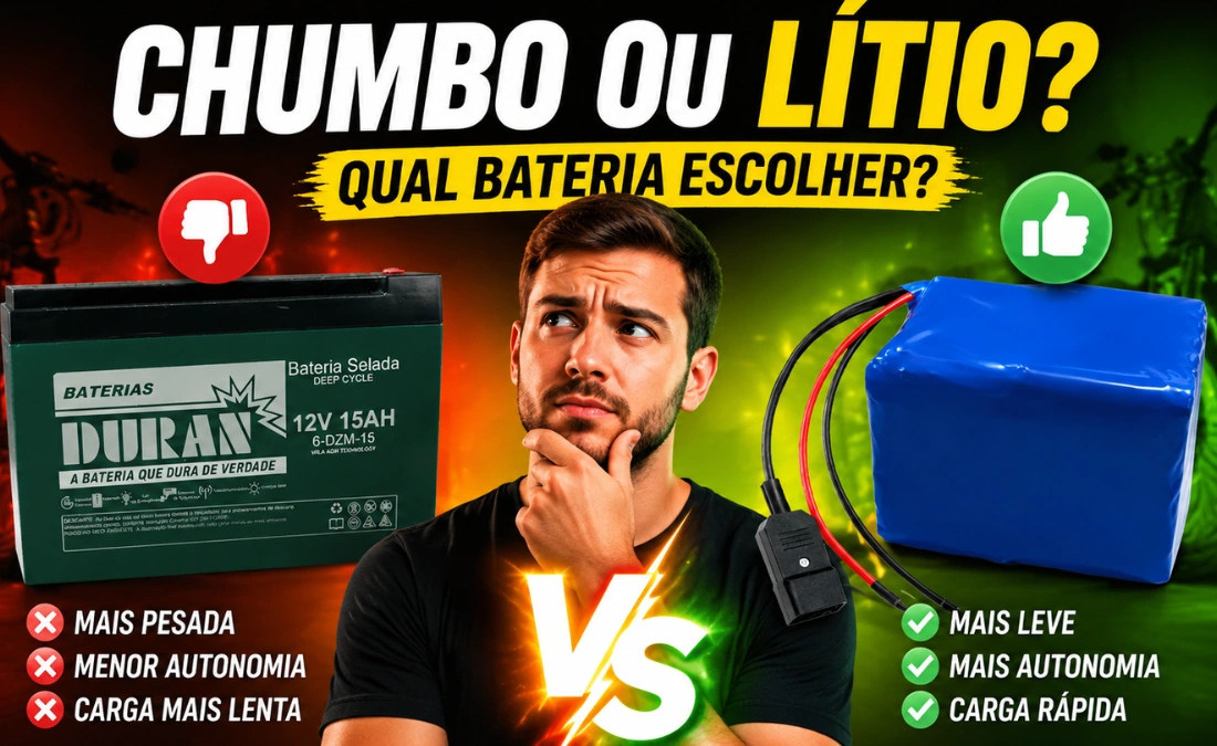 bateria para-bicicleta elétrica