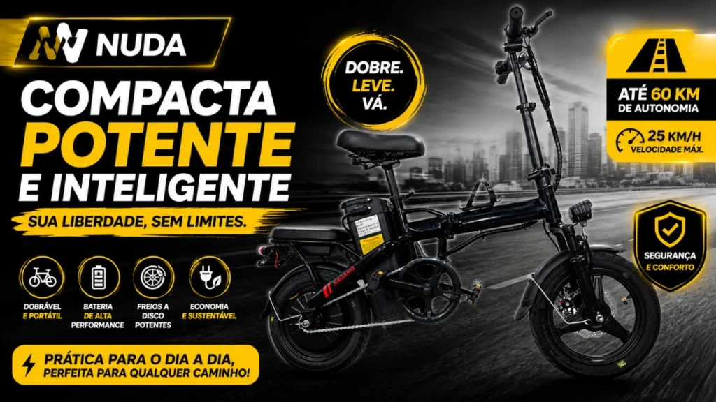 bicicleta elétrica nuda