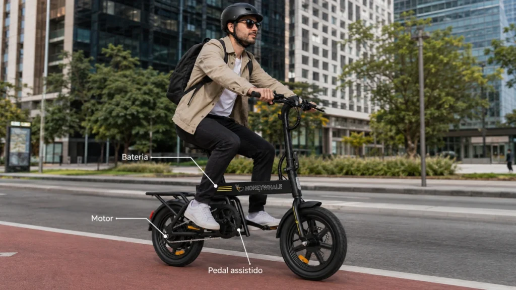 como funciona bicicleta eletrica com motor e pedal