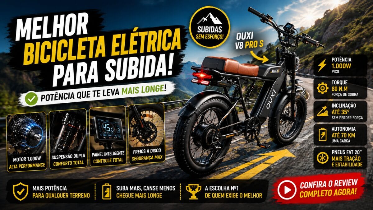 Melhor Bicicleta Elétrica para Subida